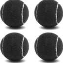 Walker Tennis Balls Precut Tennis Balls for Walkers 4PCS Walkers Legs Universal Precut Glide Balls, Heavy Duty Long Lasting Felt Pad Glide Coverings for Furniture Legs and Floor Protection (Black)