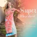 WEKAPO Microfiber Beach Towel  Ultra-Soft & Quick-Dry, Extra Large (71 x 39), Perfect for Beach, Travel & Outdoor Lightweight, Sand-Free & Vibrant Design (Gradient Coral Sea Turtle)
