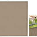 100% Solid Non-See-Through Privacy Fence Screen, Garden Privacy Fence Panel, Balcony, Privacy Fence, 40in x 120in, Khaki