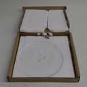 CalPalmy Replacement 9.6'' Small Microwave Glass Plate - Compatible with Galanz Farberware 9.6"/245mm Microwave Glass Turntable Tray - Fits Most Small Microwaves Turntable Tray