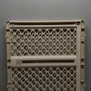 Toddleroo by North States Supergate Ergo Child Gate, Baby Gate for Stairs and Doorways. Includes Wall Cups. Pressure or Hardware Mount. Made in USA. (26" Tall, Sand)
