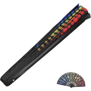 TOPPERFUN
Classical Bone Kung Fu Fan Large Folding Hand Fan for Women for Weddings 2 Pack
