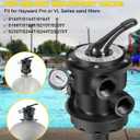 Bonbo SP0714T VariFlo Top-Mount Control Valve 1-1/2" FIP 7-Position Multiport Valve for Hayward Above Ground Pro or VL Series Sand Filter, 8.39 x 14.37 x 7.9 inches