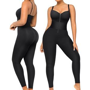 SHAPELLX One Piece Jumpsuits for Women Tummy Control Outfit Workout Bodysuit Yoga Romper Shapewear Full Length Playsuit XL