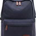 kayond Casual Style Lightweight canvas Laptop Bag/Durable Travel backpacks/Rucksack for Men&Women/Fashion Backpack Fits 15 inch Notebook (navy blue)