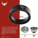 51mm Magnetic Dosing Funnel and Espresso Puck Screen Kit- Premium Portafilter Funnel And Puck Filter For 51 mm Portafilter Basket