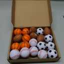 Mini Baseball Stress Balls 20 Packs Mini Baseball Foam Small Foam Squeeze Anxious Toy Sports Stress Ball for Kids School Carnival Reward Baseball Party Decorations Supplies