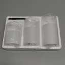 Eywamage Clear Glass Flameless Candles with Remote Timer, Flickering Battery LED Pillar Candles Set of 3