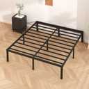 HLIPHA Metal Platform Bed Frame 12 Inch Tall,No Box Spring Needed,Full Size Bed with Heavy Duty Strong Support Slats,Easy to Assemble,Black