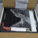 TUTOTAK C Shaped End Table with Charging Station, Side Table for Sofa, Couch Table with Storage Bag, TV Tray with 2 USB Ports and Outlets for Living Room, Bedroom, Brown TB01BB024