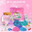 LAOESE Unicorn Light-Up Terrarium Kit for Kids LED Night Light DIY Arts and Crafts Kit, Unicorn Toys for Girls Ages 4 5 6 7 8-12 Birthday Gifts for Girls