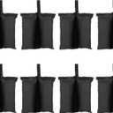 PINGEUI 8 Pack Canopy Sand Bags, 224 lbs Heavy Duty Weight Bags Weights Sandbag for Pop Up Canopy Tent, Gazebo, Instant Outdoor Sun Shelter, Black (Without Sand)