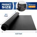 Neoprene Rubber Sheet Rolls 80"×40"×1/8", Heavy Duty Solid Material