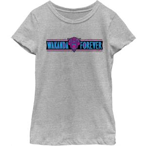 Marvel Girl's Banner Phrase T-Shirt (Large)