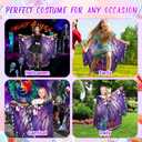 Double-Sided Printing Butterfly Costume for Women and Girls Butterfly Wings Adult Cape Halloween Costumes Fairy Wings (Kids)