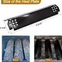 Hiorucet Grill Replacement Parts for Home Depot Nexgrill 4 Burner 720-0830H, Nexgrill Parts 720-0783E 720-0888 720-0888N 720-0864 720-0864M, Porcelain Steel Heat Plates, Burners and Igniter 720-0830H.