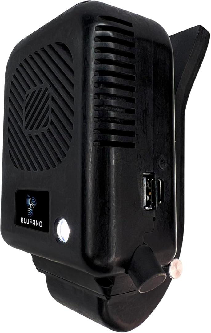 Blufano Vest Fan for Ventilation and Cooling of Body Armor, Black