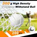 Gagalileo Golf Hitting Net Backyard Driving: 10x7FT Professional Backstop with Silent Velvet Target Portable Practice for Men Dad Complete Sport Set Gift