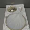 Gold Makeup Mirror 1X/10X Free Standing for Bathroom 8 Inches 360 Swivel Dual-Sided Tabletop Makeup Mirror, Metal (Gold Without Light)