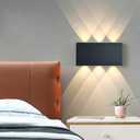 Shelprojsu LED Magnetic Wall Sconce Lights,5000mAh Wireless Bedside Wall Light USB Rechargeable Reading Wall Lamp,3 Lighting Colors and Dimmable Battery Operated Wall Sconces (Black, 1 pcs)