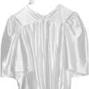 Shiny Child Graduation Cap, Gown, Tassel and 2025 Charm Set, Kindergarten Graduation and Kids Preschool (Medium, White)