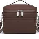 sorozien Insulated Lunch Bag for Women Adult Lunch Box Lightweight Waterproof Lunchbox Soft Cooler Reusable Lunch Bags for Work (Small(4 L), Coffee)