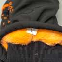 BASSDASH WinteFlex Insulated Ice Fishing Mittens Cold Weather Fingerless Gloves Water Resistant for Men Women Hunting (Large, Black)