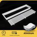 Linear Bar Air Grille 32" X 4", Aluminum Air Supply/Return Grilles,Easy Air Flow,Removable Grille/Door-HVAC Air Vent Cover,White[Outer Dimensions: 32.8"w X 4.8"h]