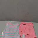 KYEESE 2Pack Dog Shirts Striped T Shirt Cotton Tank Top Soft Tee for Small Dogs Lightweight Clothes Sleeveless Dog Vest, Medium,Pink+Striped (Medium (7-13lbs))