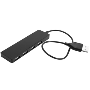 ultra slim USB Hub 4-port USB 2.0 Hub black