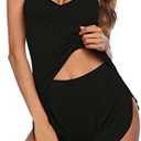 Ekouaer Women Pajamas Set Cami Shorts Set Soft V Neck Sleepwear Sleeveless Lingerie Pjs Set . Size L