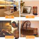 Shineled Himalayan Salt Lamp, Salt Rock Lamp Natural Night Light in Forest Design Metal Basket with Dimmer Switch (4.1 x 6.5 4.4-5lbs), 25Watt Bulbs & ETL Cord 1 Pack
