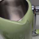 Electric Kettle 1.8L with Temperature Gauge, 1500W Fast Boiling Electric Tea Kettle, 100% Stainless Steel Retro-Style Hot Water Kettle Electric - Glowing LED Light, Auto Shut-Off & Boil-Dry Protection (Green)