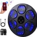 renZEC 2025 Music Boxing Machine for Adults and Kids, Smart Bluetooth Punching Bag with Boxing Gloves, Boxing Wall Mount Machine, Target Training Equipment for Home, Office, Gym(Upgrade) (Dark Black)