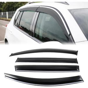 Window Visors Rain Guards for Audi Q7 SQ7 2017-2025, Tape-On 4 pcs Window Vent Deflectors