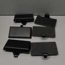 6 Pack Metal Christmas Stocking Holders for Mantle Heavy Duty Stocking Hangers Stocking Hook Christmas Ornaments for Counter Tables Window Fireplace Mantle Decoration (Black)