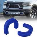 Front Tow Hooks Covers Hitch Cover customized Car Tow Hooks Compatible with RAM 1500 Accessories 2019-2026|Blue (Not Fit for RAM 1500 Classic,Warlock,RAM 2500,RAM 3500)