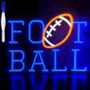 Football Neon Signs Blue Football Neon Sign for Wall Decor,Dimmable Led Neon Lights for Boys Teens Bedroom Gamer Room Art Decor Rugby Sports Neon Wall Light Man Cave College Party Decor