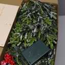 2PCS 6Ft Artificial Norfolk Pine Garlands, Real Touch Winter Christmas Garland, Green Artificial Greenery Garland for Table, Mantle, Wall, Indoor, Outdoor Christmas Decorations (2, 6FT)