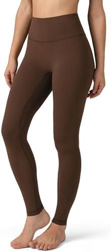 Colorfulkoala Dreamlux No Front Seam Leggings for Women 25"/28" Inseam, High Waisted Buttery Soft Yoga Pants, L