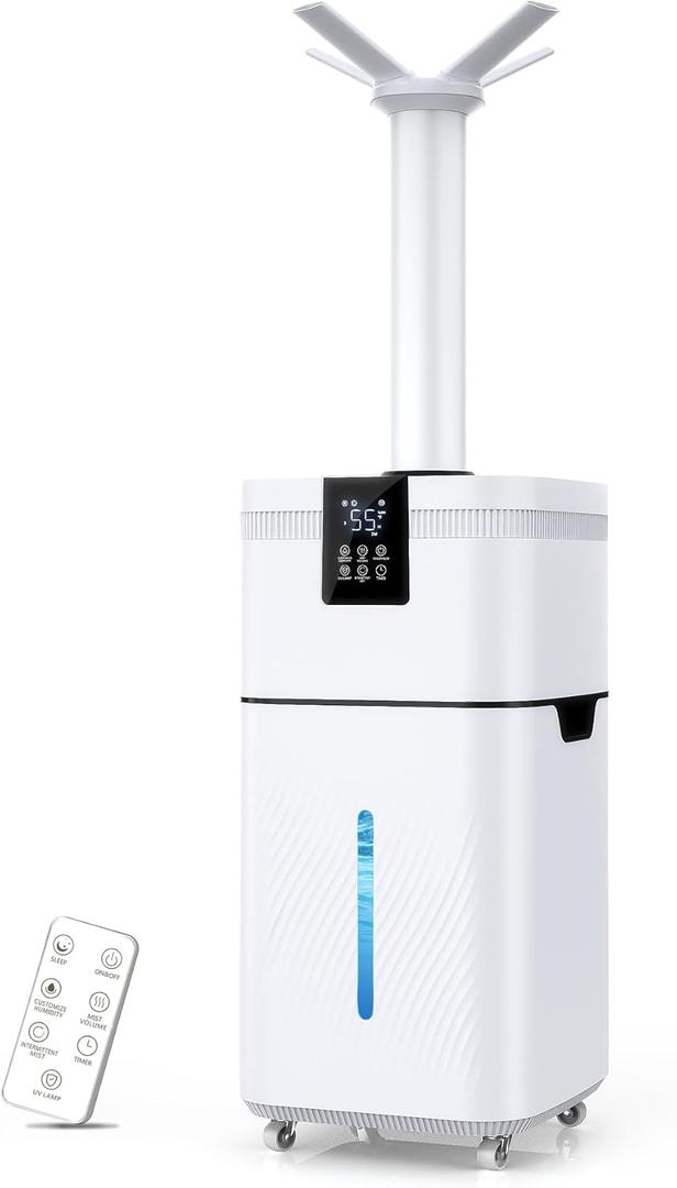 30L/7.93Gal Commercial humidifier Large Room 4200 sq.ft, Whole House Humidifiers 3000ml/H Mist Output, Cool Mist Industrial Humidifiers for Home, Plants, Office, Warehouse, Greenhouse