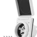 30 AMP Twist Lock RV Power Inlet 125V/120V,RV Shore Power Inlet with 3 Stainless Steel Pins and Screws,NEMA L5-30P,ETL Listed (White)