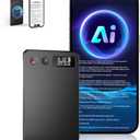 AI Voice Recorder, Audio Activated Recorder with Playback, App Control, Transcribe & Summarize with AI Technology, 190 Languages, 64GB Memory, Suitable for Lectures, Learning, Meetings, Calls (Black)