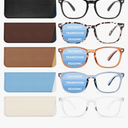 BLS BLUES Reading Glasses for Women/Men, Bifocal, Progressive, Readers for Women/Men, Eye glasses, Blue Light Reading Glasses