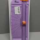 Firbon Purple A4 Paper Cutter, 12 Inch Titanium Straight Paper Trimmer with Side Ruler for Scrapbooking Craft, Paper, Coupon, Label, Cardstock