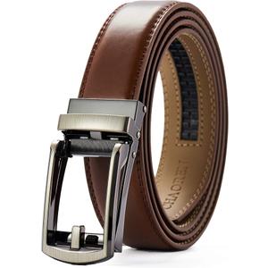 CHAOREN Mens Dress Belt - Ratchet Belt Leather 1 1/4" Comfort Click - Perfect Companion to Mens Dress Shoes, Size: 36" to 42" Waist Adjustable