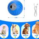 BABORUI Interactive Dog Toys, Adjustable Treat Dispensing Dog Toys Ball, Automatic Dog Puzzle Toy to Keep Them Busy, Enrichment Toy for Small Medium Large Dogs