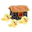 vocheer Squeaky Dog Toys, Durable Chicken Hide and Seek Puzzle Plush Interactive Dog Toys for Medium/Small Dogs, Pets
