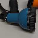 Garden Hose Nozzle Sprayer: 2 Pack 10 Watering Patterns Spray Nozzles Heavy Duty Hose Head Hose Attachment (Blue orange)