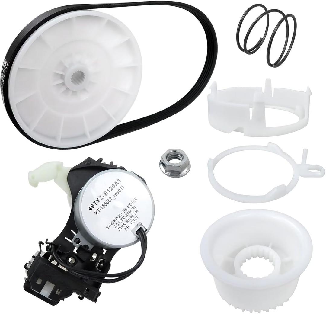 Upgraded W10913953 Washer Shift Actuator W10721967 Washer Pulley Clutch Kit W10006384 Drive Belt for Whirlpool Maytag Replaces 49tyzE120a1 W11481722 W10815026 50sm211221b MVWX655DW1 Parts